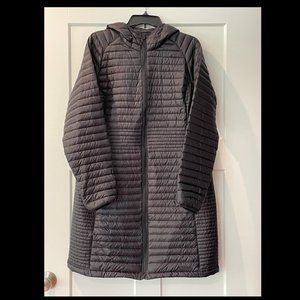 Black L.L. Bean Women's Ultralight 850 Down Sweater Coat long